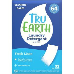 Compact Dry Laundry Detergent Sheets - Up to 64 Loads 32 Sheets
